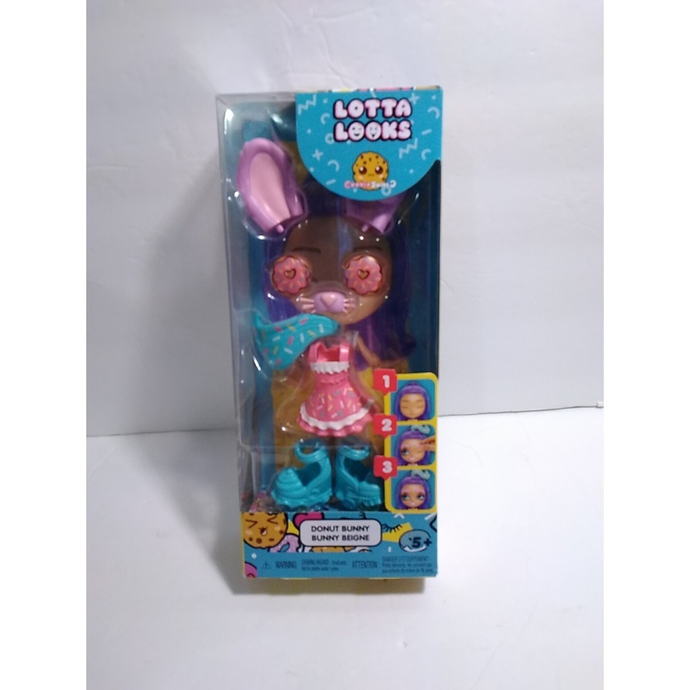 Mattel Lotta Looks Donut Bunny Mood Pack Doll Accessory Set 887961786224 New